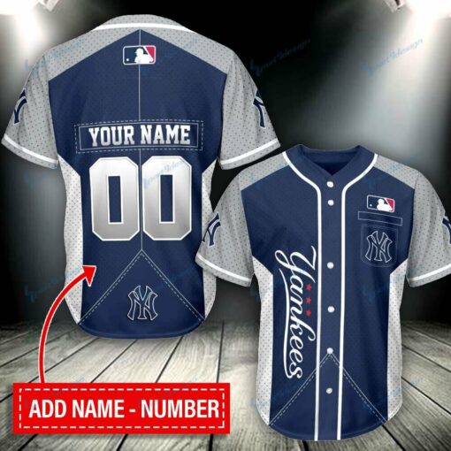 New York Yankees Personalized Baseball Jersey BG290