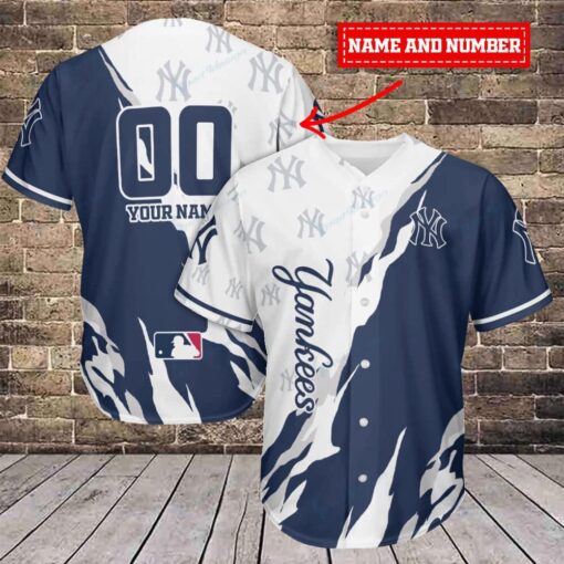 New York Yankees Personalized Baseball Jersey BG436