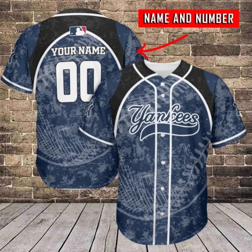 New York Yankees Personalized Baseball Jersey BG715