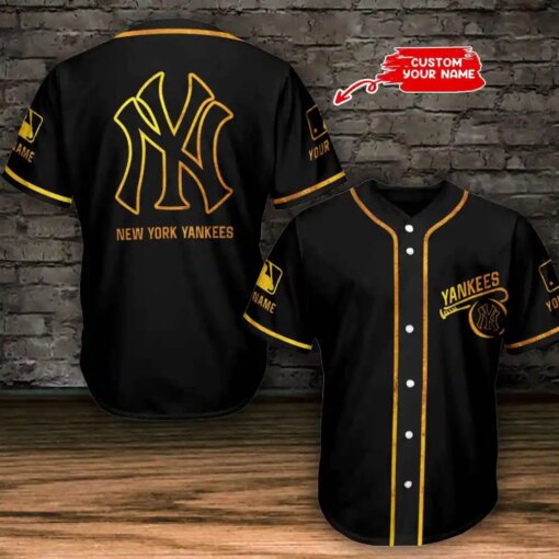 New York Yankees Personalized Baseball Jersey BG801