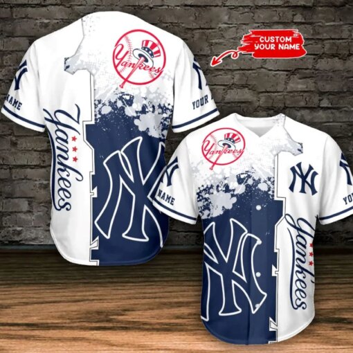 New York Yankees Personalized Baseball Jersey BG854