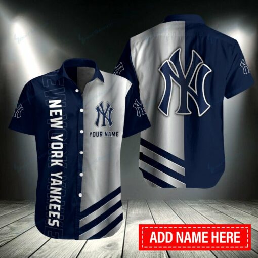 New York Yankees Personalized Button Shirt BB046