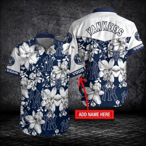 New York Yankees Personalized Button Shirt BB387