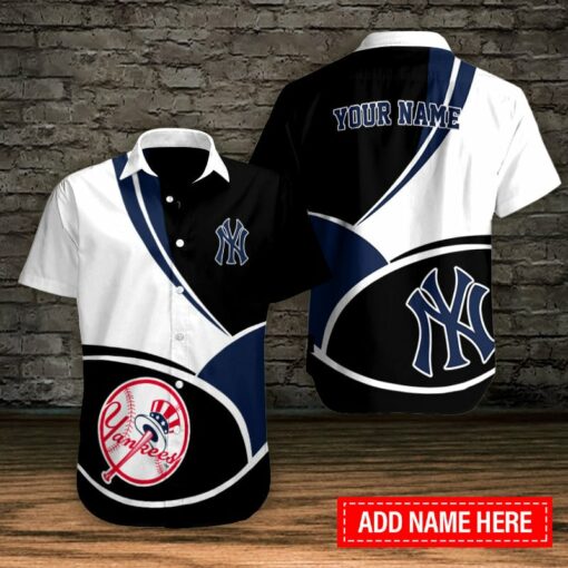 New York Yankees Personalized Button Shirt BB637