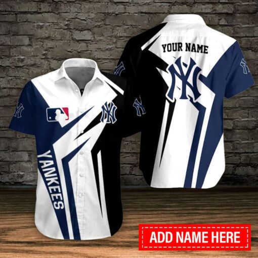 New York Yankees Personalized Button Shirt BB718