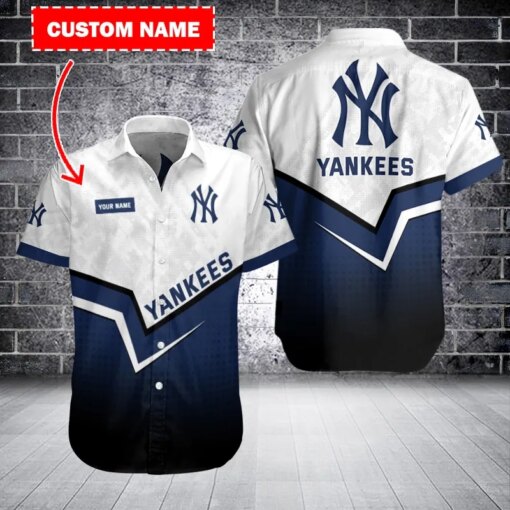 New York Yankees Personalized Button Shirt BB918