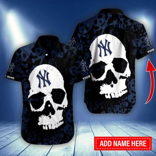 New York Yankees Personalized Button Shirt BB997