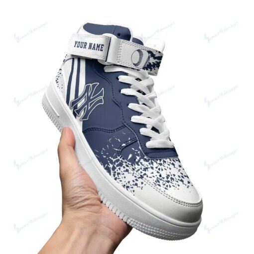 New York Yankees Personalized High AF1 Sneakers BG04