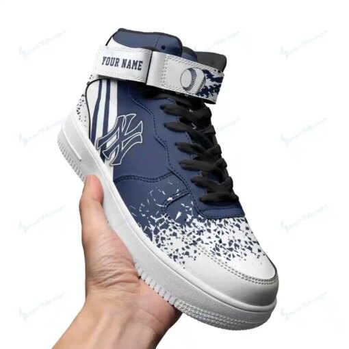 New York Yankees Personalized High AF1 Sneakers BG04