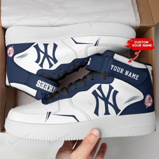 New York Yankees Personalized High AF1 Sneakers BG12