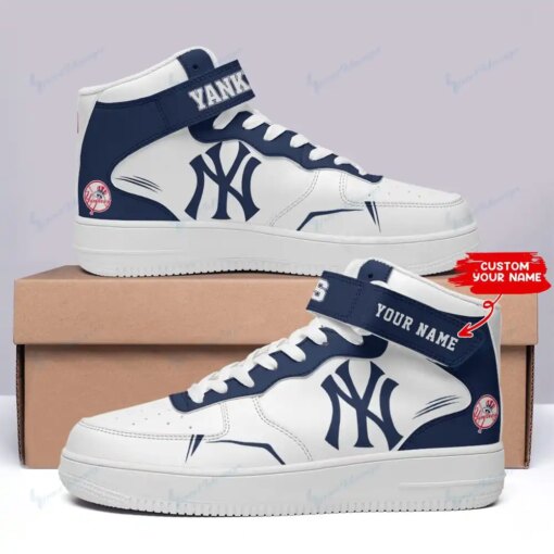 New York Yankees Personalized High AF1 Sneakers BG12