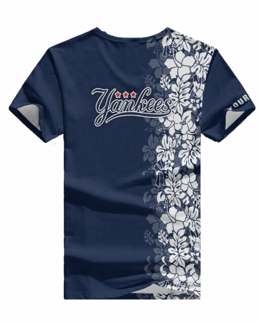 New York Yankees Personalized V-neck Women T-shirt BG471