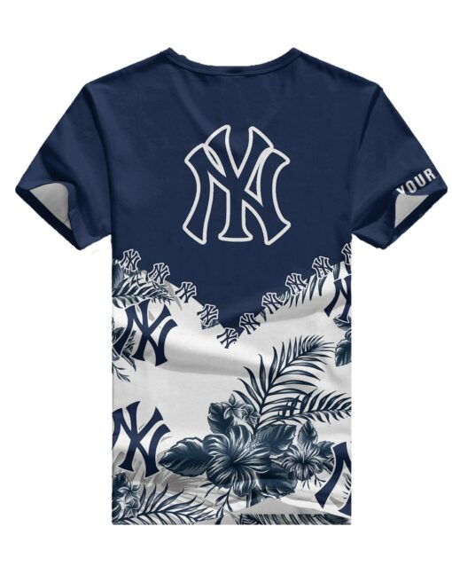 New York Yankees Personalized V-neck Women T-shirt BG486