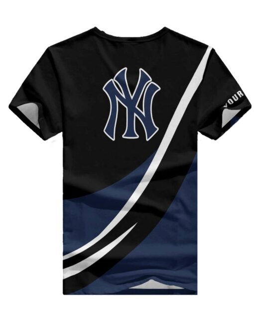 New York Yankees Personalized V-neck Women T-shirt BG546