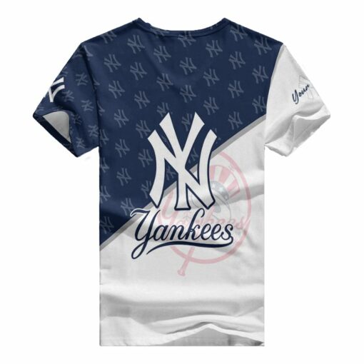 New York Yankees Personalized V-neck Women T-shirt BG548