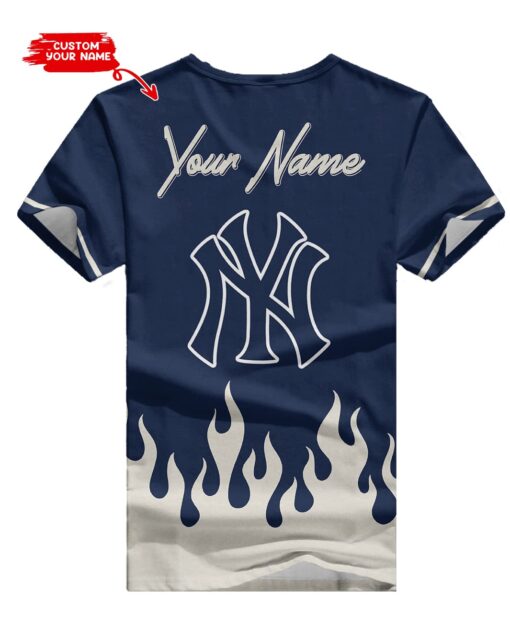 New York Yankees Personalized V-neck Women T-shirt BG768