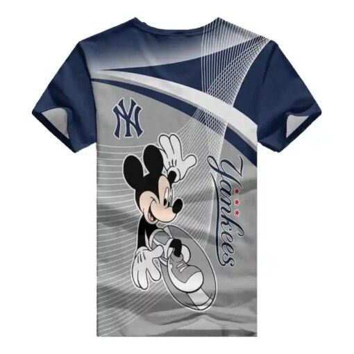 New York Yankees Summer V-neck Women T-shirt BG191