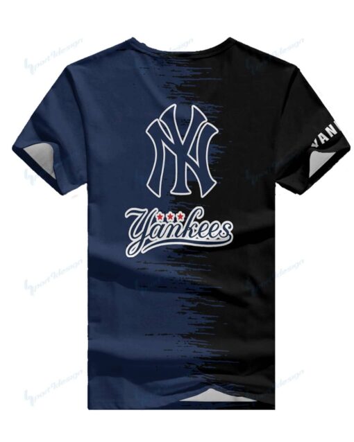 New York Yankees Summer V-neck Women T-shirt BG23