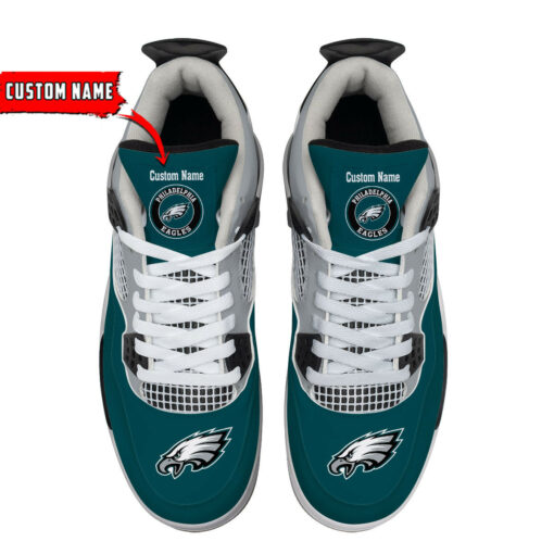 Philadelphia Eagles Personalized AJ4 Sneaker BG44