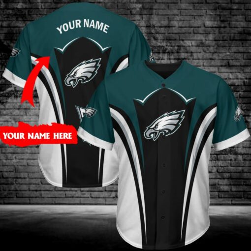 Philadelphia Eagles Personalized Baseball Jersey 293