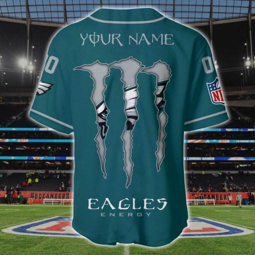 Philadelphia Eagles Personalized Baseball Jersey BG175