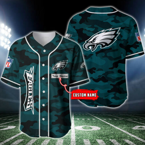 Philadelphia Eagles Personalized Baseball Jersey BG210