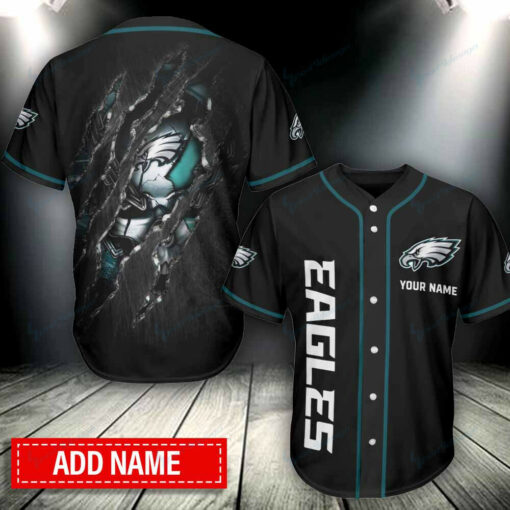 Philadelphia Eagles Personalized Baseball Jersey BG246