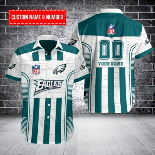 Philadelphia Eagles Personalized Button Shirt BB1021