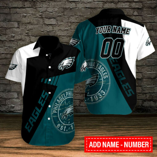 Philadelphia Eagles Personalized Button Shirt BB715