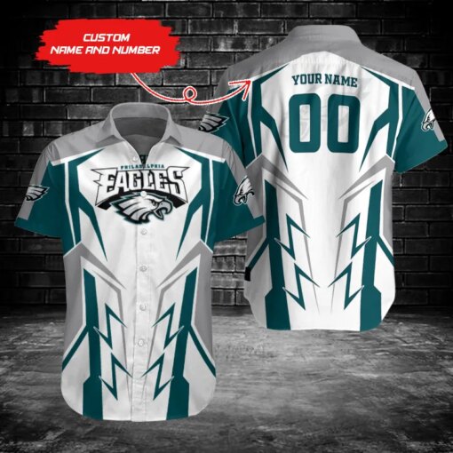 Philadelphia Eagles Personalized Button Shirts BG525