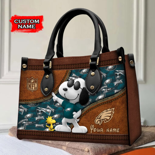 Philadelphia Eagles Personalized Leather Hand Bag BBLTHB561