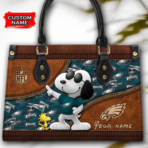 Philadelphia Eagles Personalized Leather Hand Bag BBLTHB561