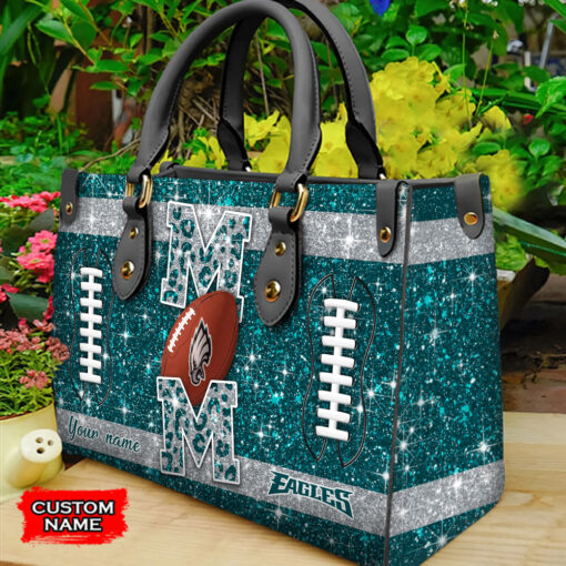 Philadelphia Eagles Personalized Leather Hand Bag BBLTHB593