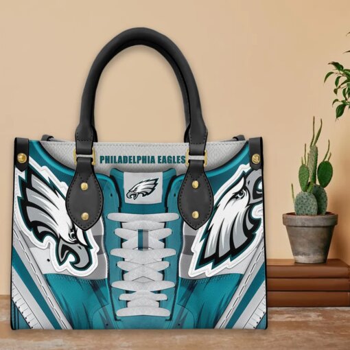 Philadelphia Eagles Personalized Leather Hand Bag BBLTHB675