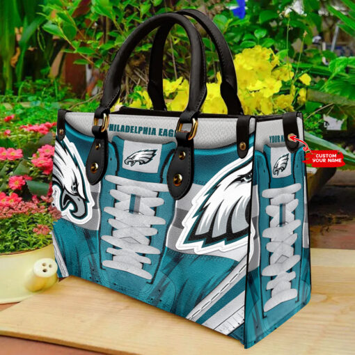 Philadelphia Eagles Personalized Leather Hand Bag BBLTHB675