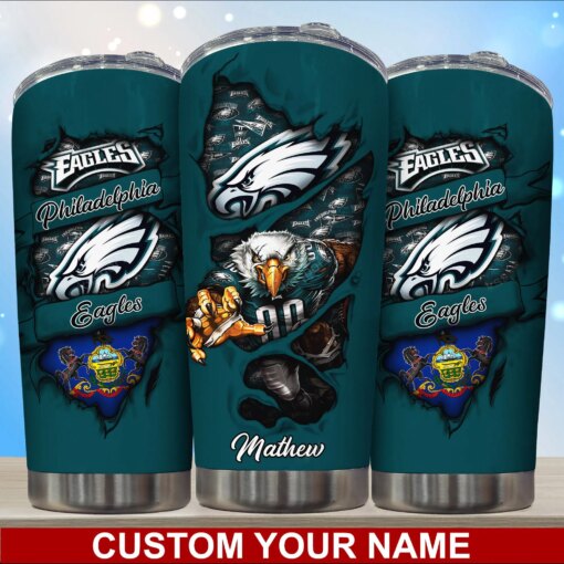 Philadelphia Eagles Personalized Tumbler BG245