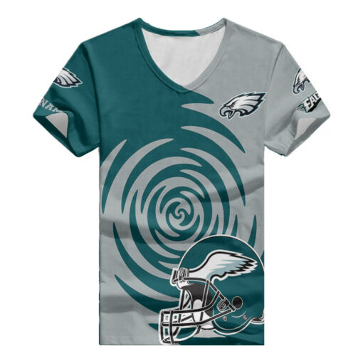 Philadelphia Eagles Personalized V-neck Women T-shirt BG466