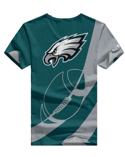 Philadelphia Eagles Personalized V-neck Women T-shirt BG648