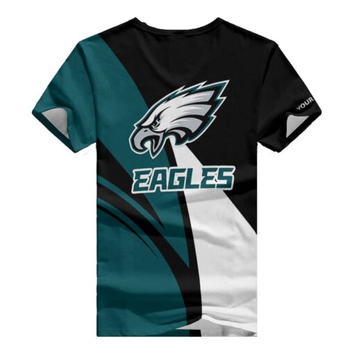 Philadelphia Eagles Personalized V-neck Women T-shirt BG656