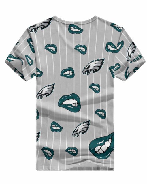 Philadelphia Eagles Personalized V-neck Women T-shirt BG853