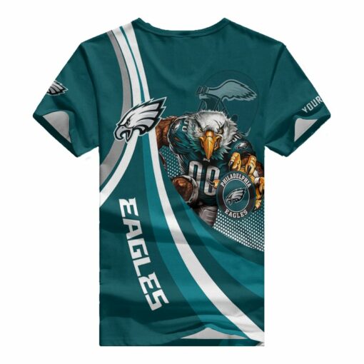 Philadelphia Eagles Personalized V-neck Women T-shirt BG896