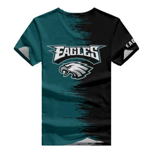 Philadelphia Eagles Summer V-neck Women T-shirt BG07