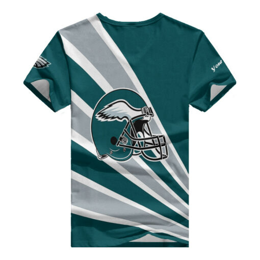 Philadelphia Eagles Summer V-neck Women T-shirt BG328