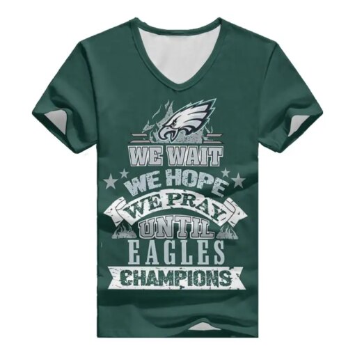 Philadelphia Eagles V-neck Women T-shirt BG941