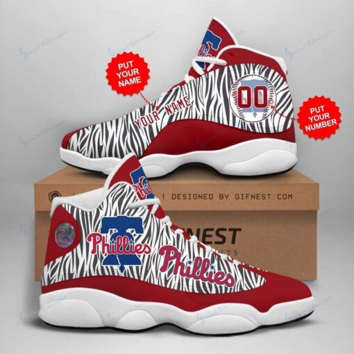 Philadelphia Phillies Personalized AJD13 Sneakers 1083