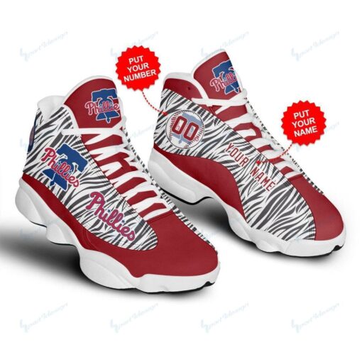 Philadelphia Phillies Personalized AJD13 Sneakers 1083