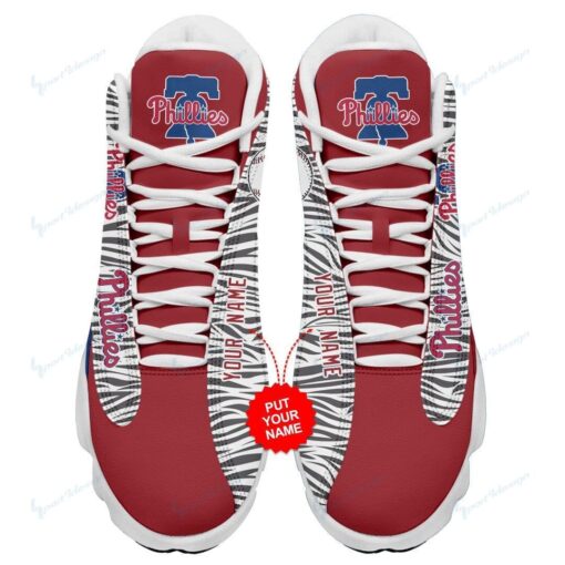 Philadelphia Phillies Personalized AJD13 Sneakers 1083