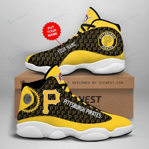 Pittsburgh Pirates Personalized AJD13 Sneakers 1082