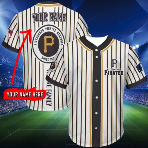 Pittsburgh Pirates Personalized Baseball Jersey 280