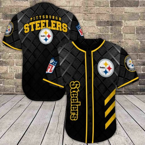 Pittsburgh Steelers Baseball Jersey 1